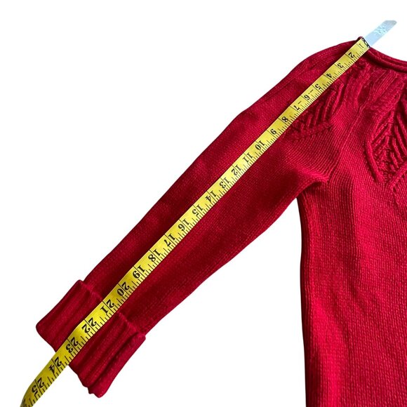 Chaps Women's Red Crewneck Pullover Sweater Size S - Picture 8 of 15